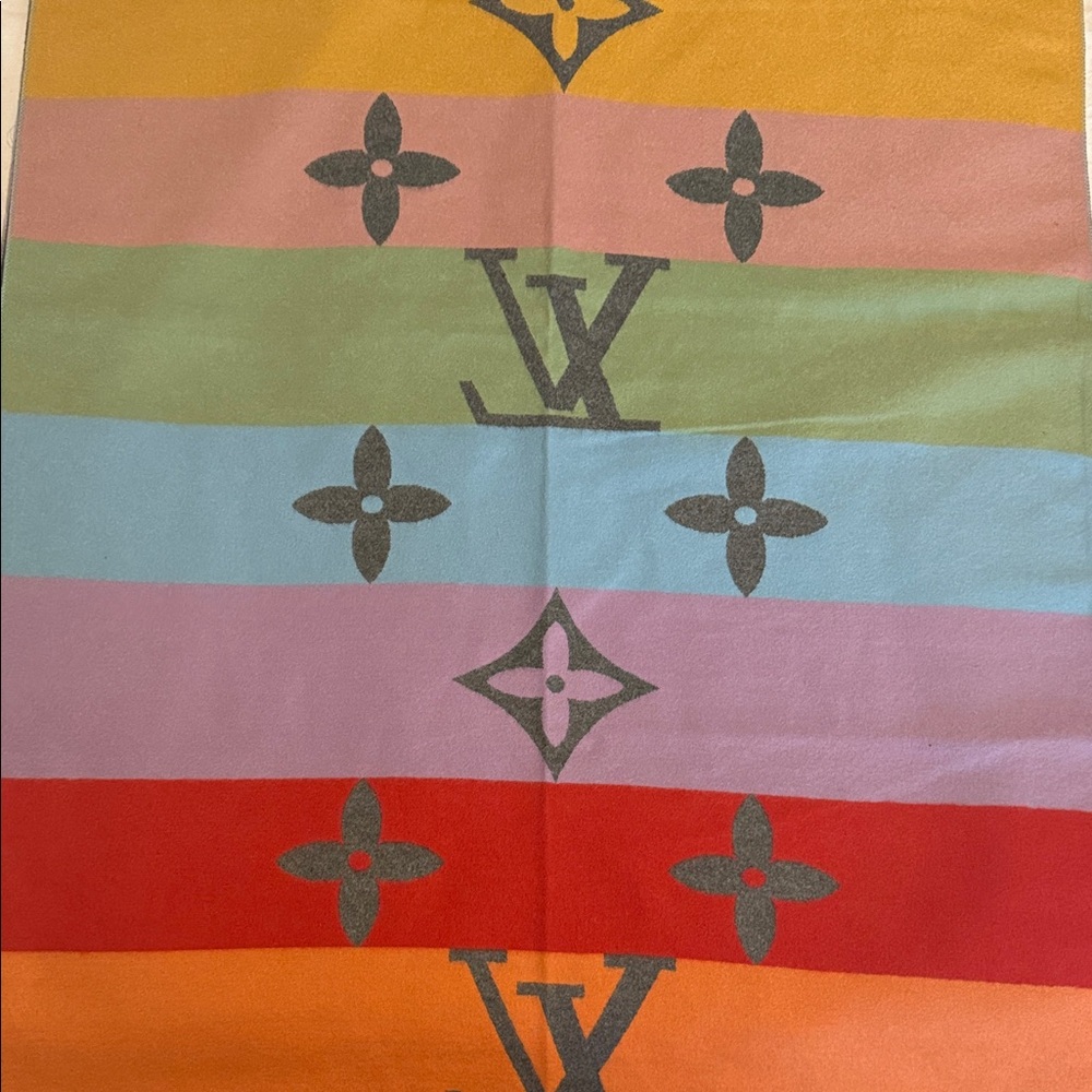 Louis Vuitton Vibrant Striped Blanket